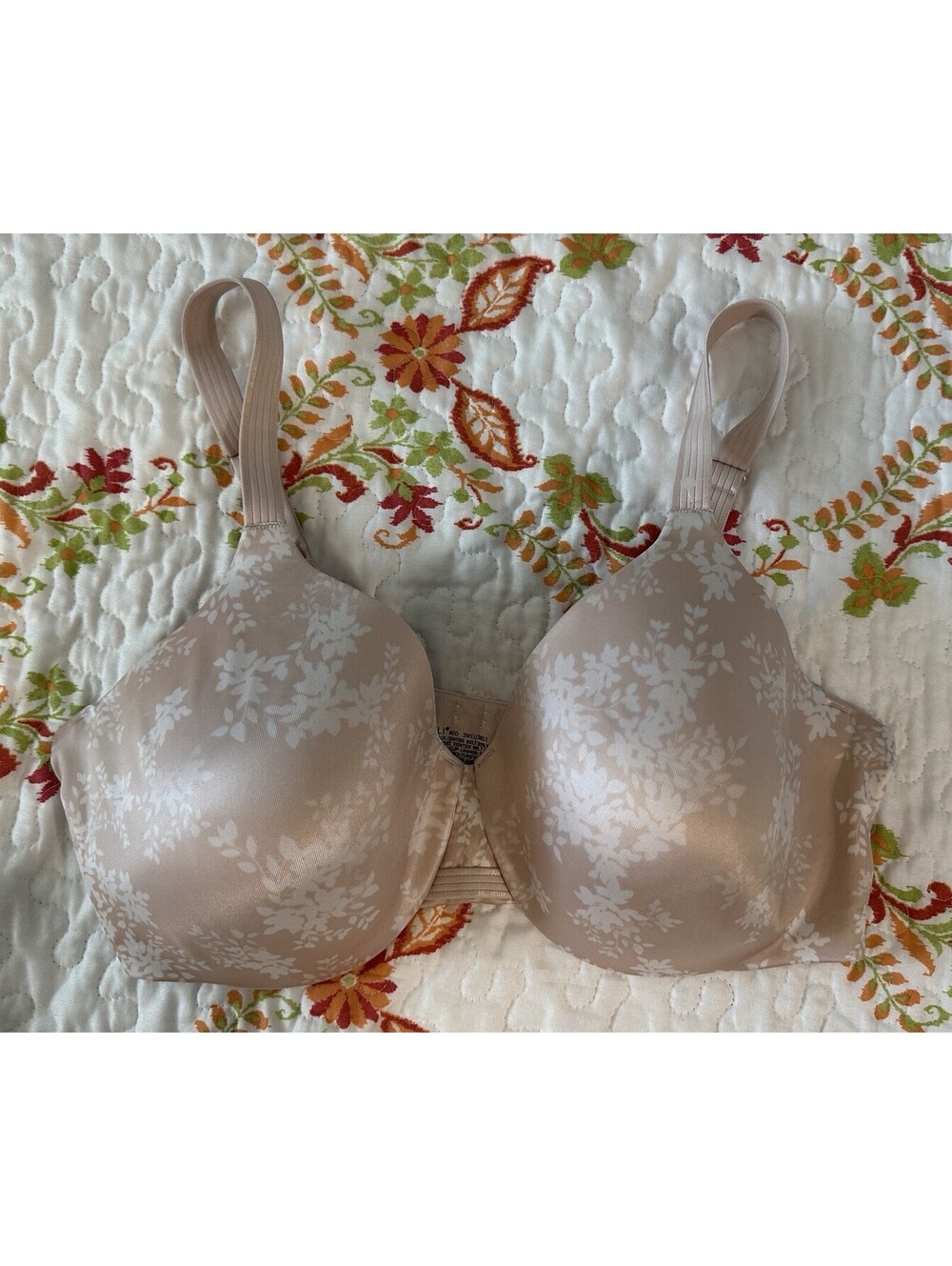 Bali One Smooth U Smoothing Concealing Underwire Bra 40D Light Pink GUC